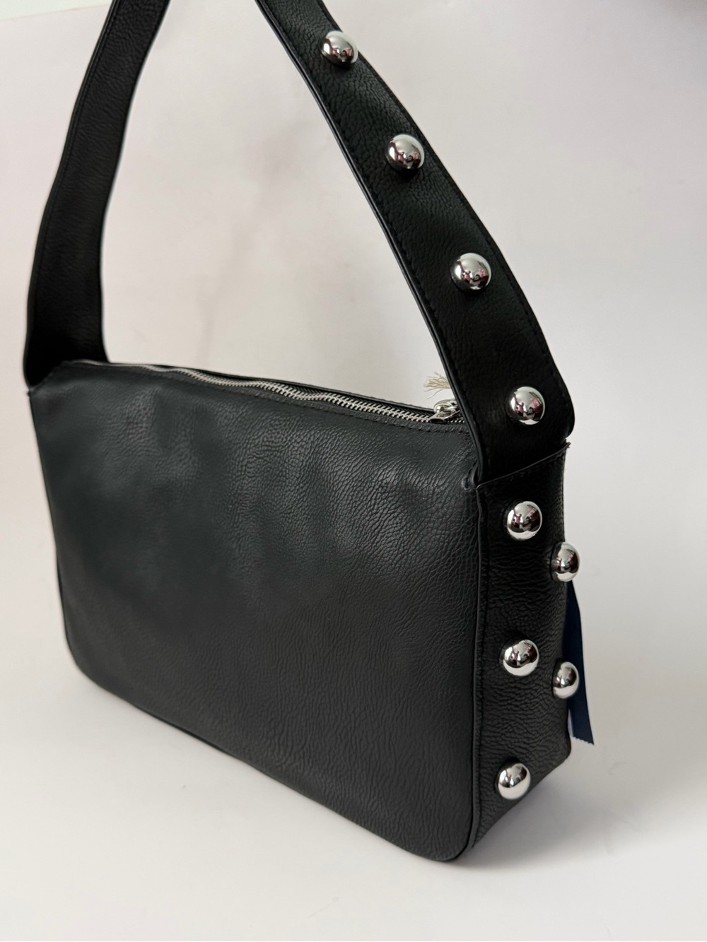 Universal Thread Black Shoulder Bag with Silver Stud Accents - Picture 5 of 12